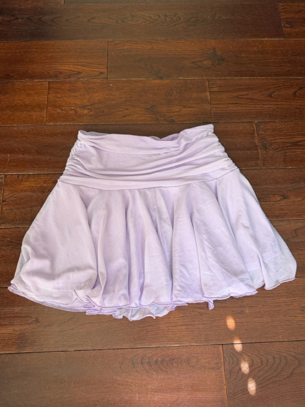 Lavender Ruffled Mini Skirt - Picture 5 of 8